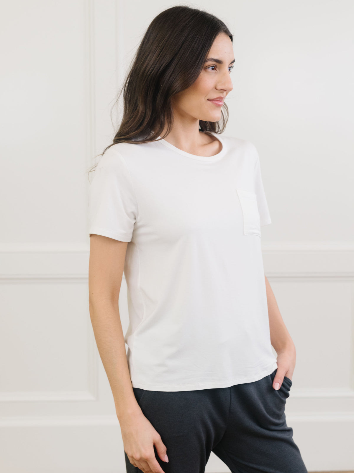 Women's Bamboo Stretch-Knit Lounge Tee