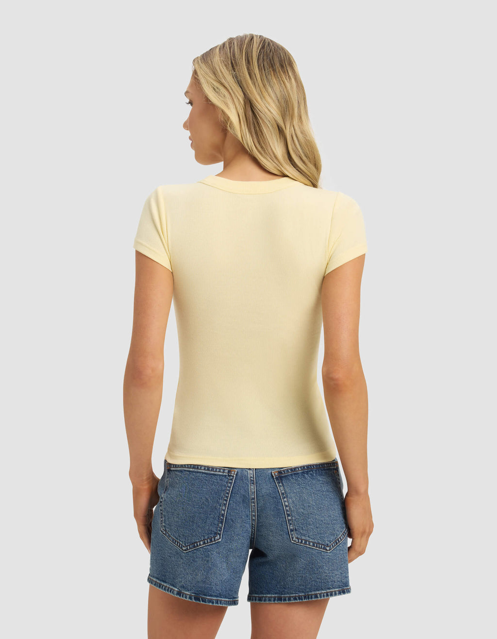 Women's Fine Ribbed Tee - Last Chance