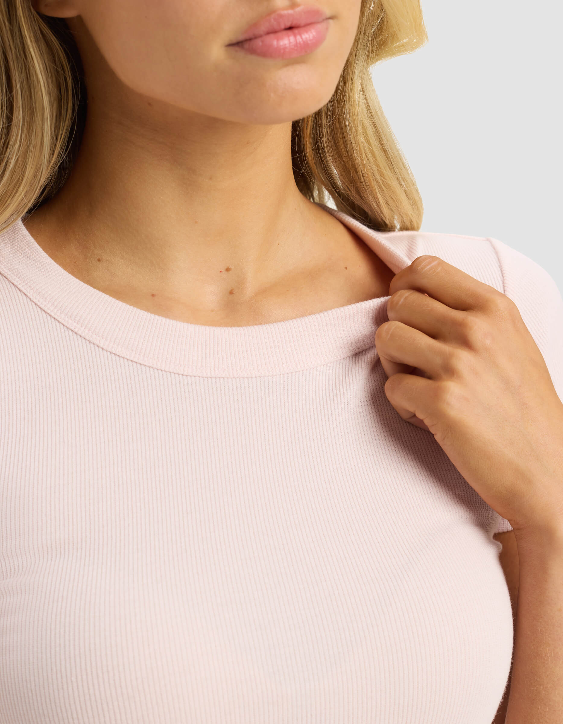 Women's Fine Ribbed Tee - Last Chance
