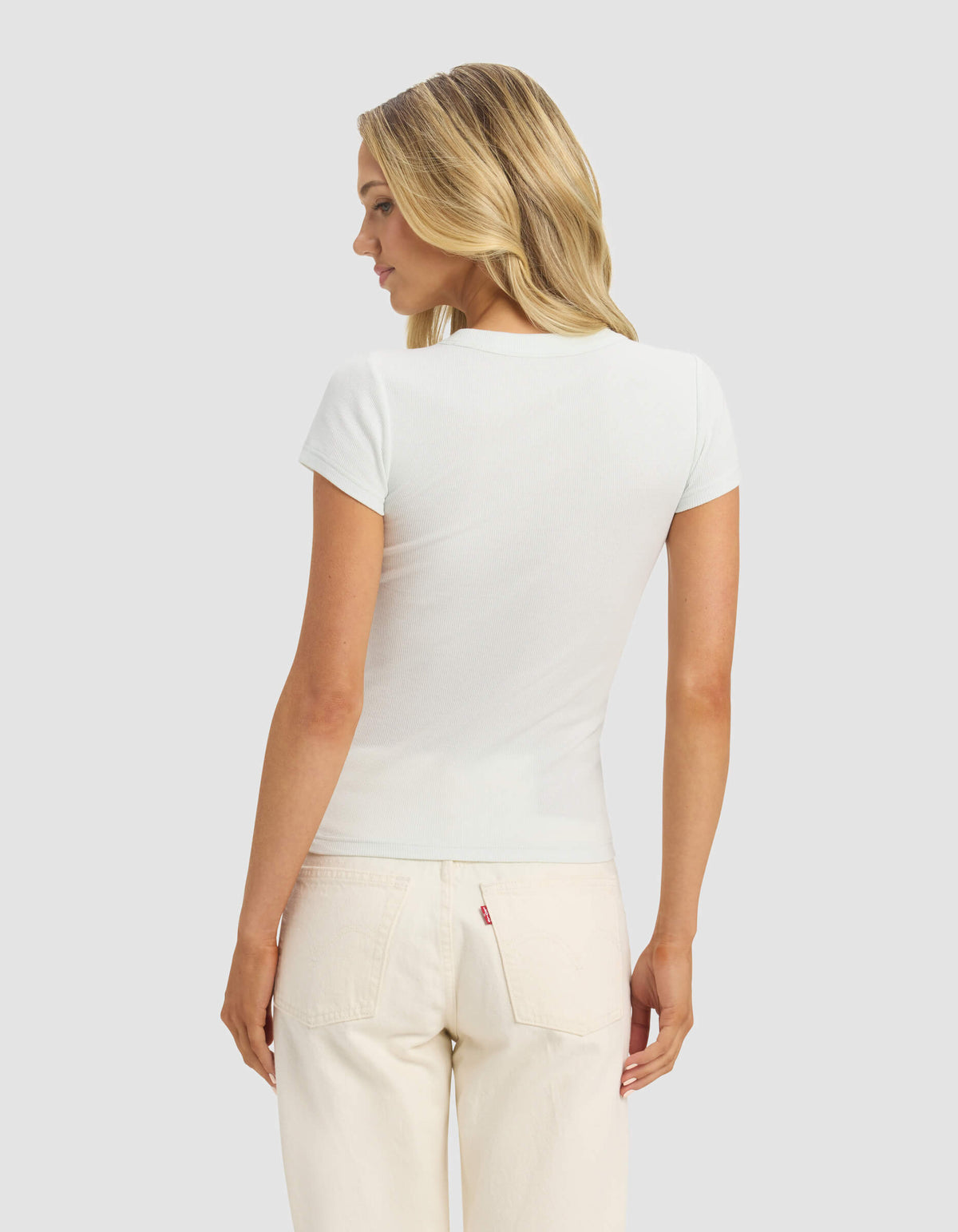 Women's Fine Ribbed Tee - Last Chance