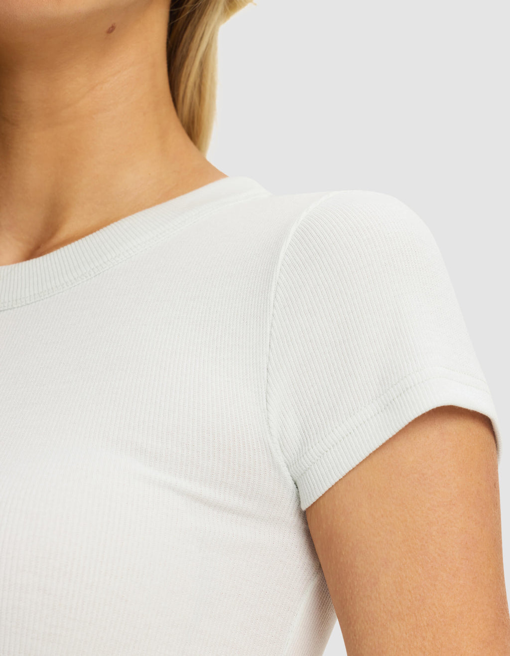 Women's Fine Ribbed Tee - Last Chance