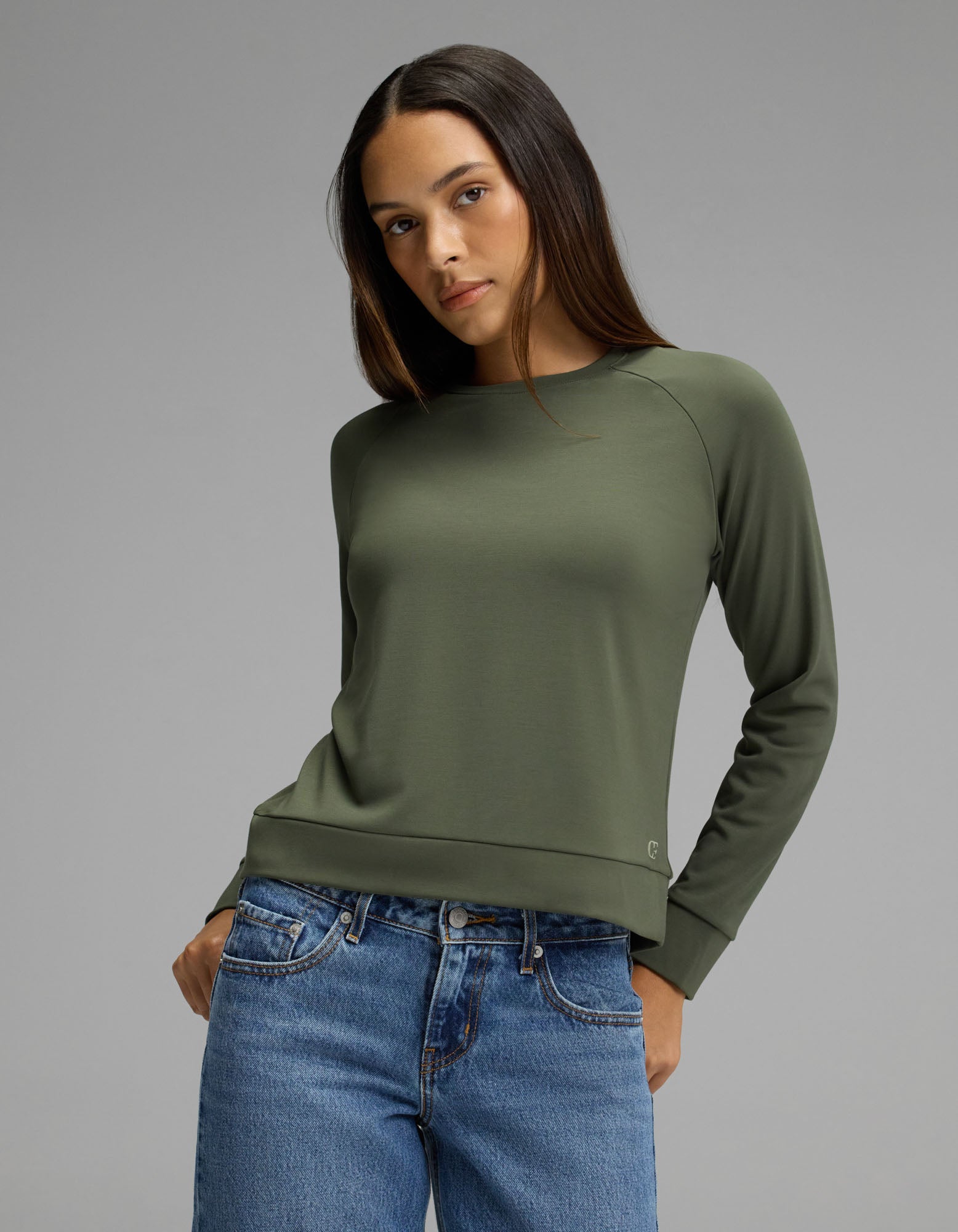 Women's Brushed Bamboo Pullover Crew