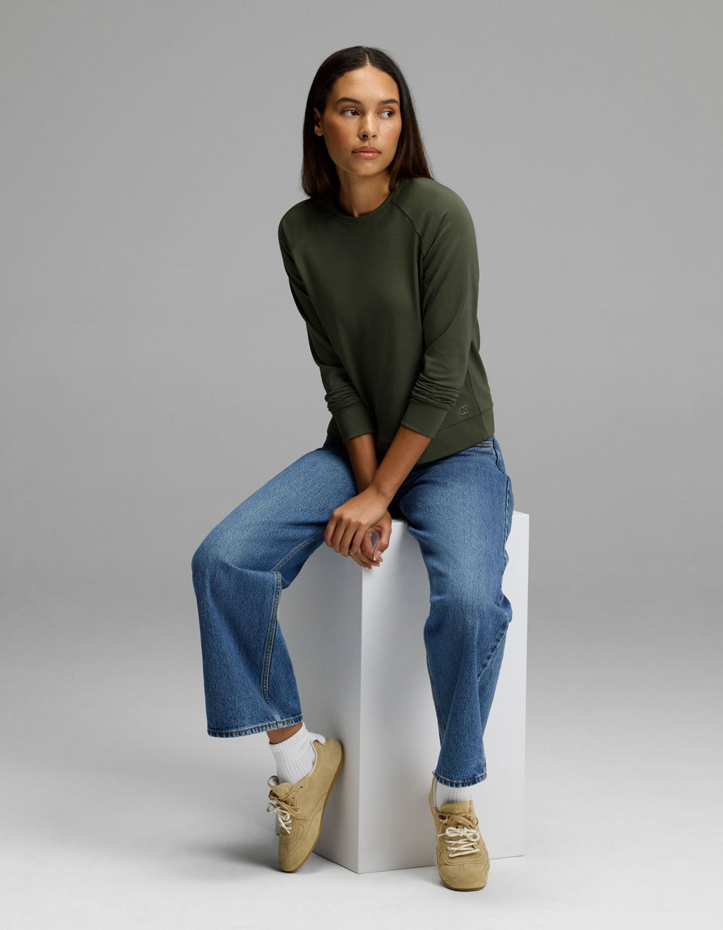 Women's Brushed Bamboo Pullover Crew