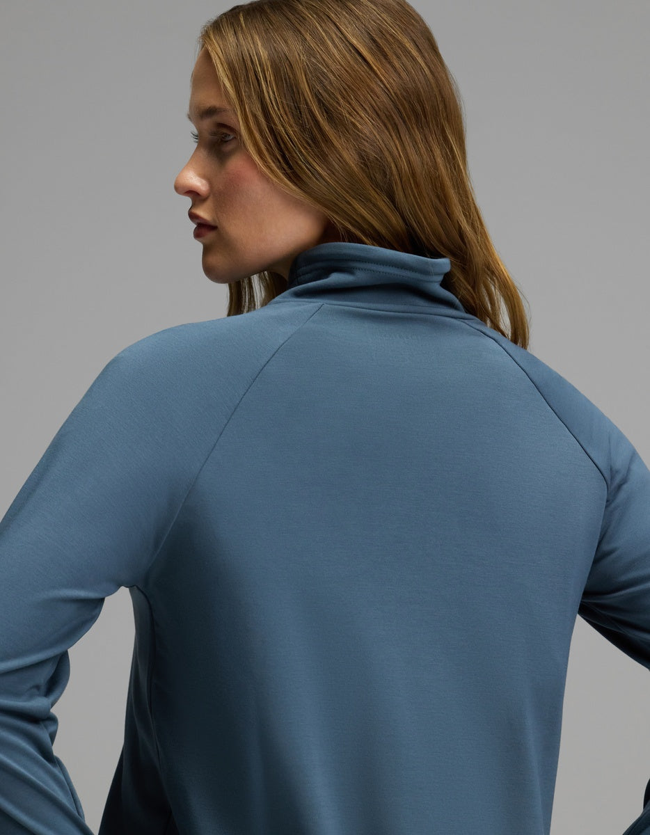 Women's Brushed Bamboo Mock Neck