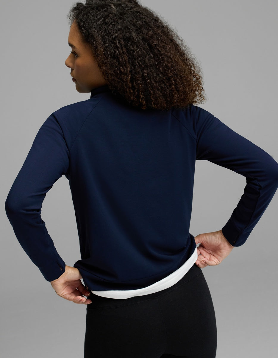 Women's Brushed Bamboo Mock Neck