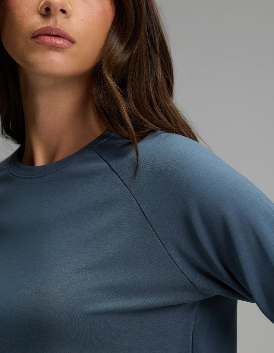 Women's Brushed Bamboo Pullover Crew