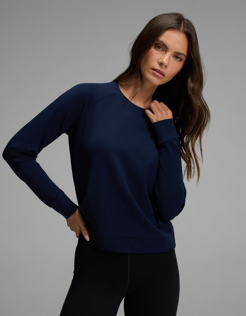Women's Brushed Bamboo Pullover Crew