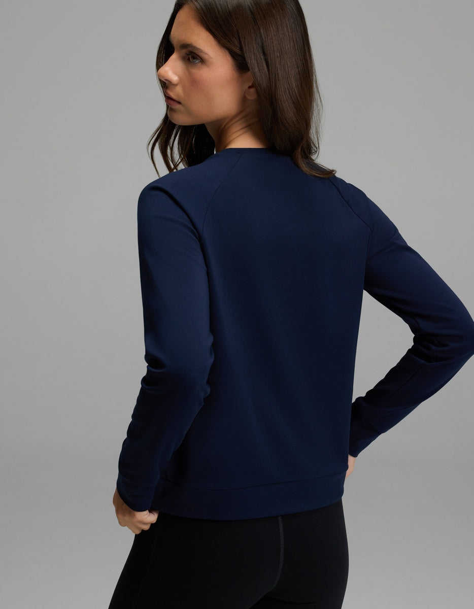 Women's Brushed Bamboo Pullover Crew