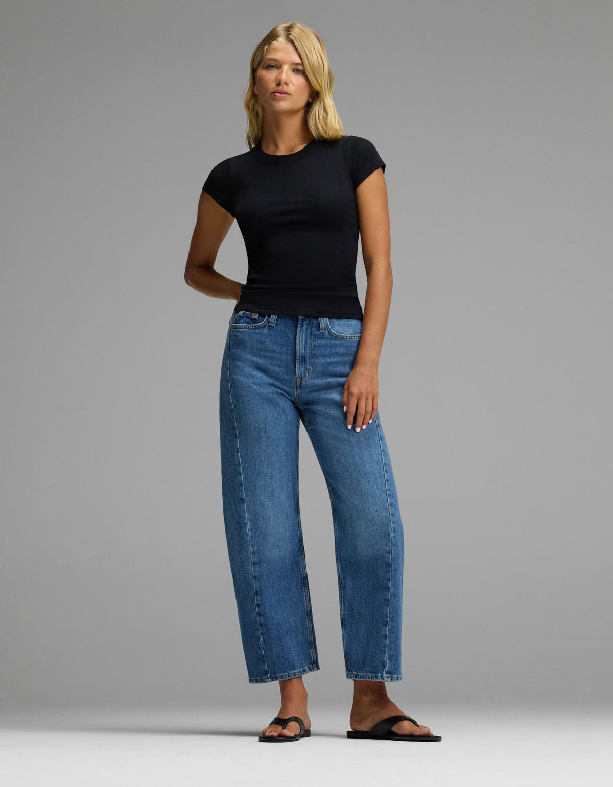 Women's Fine Ribbed Tee - Last Chance