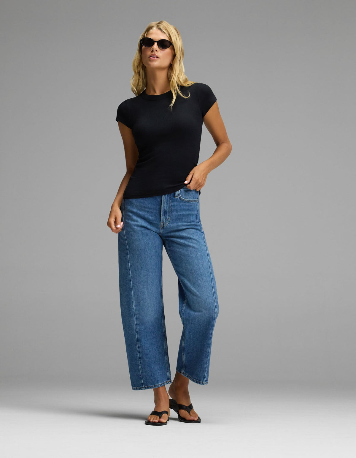 Women's Fine Ribbed Tee - Last Chance