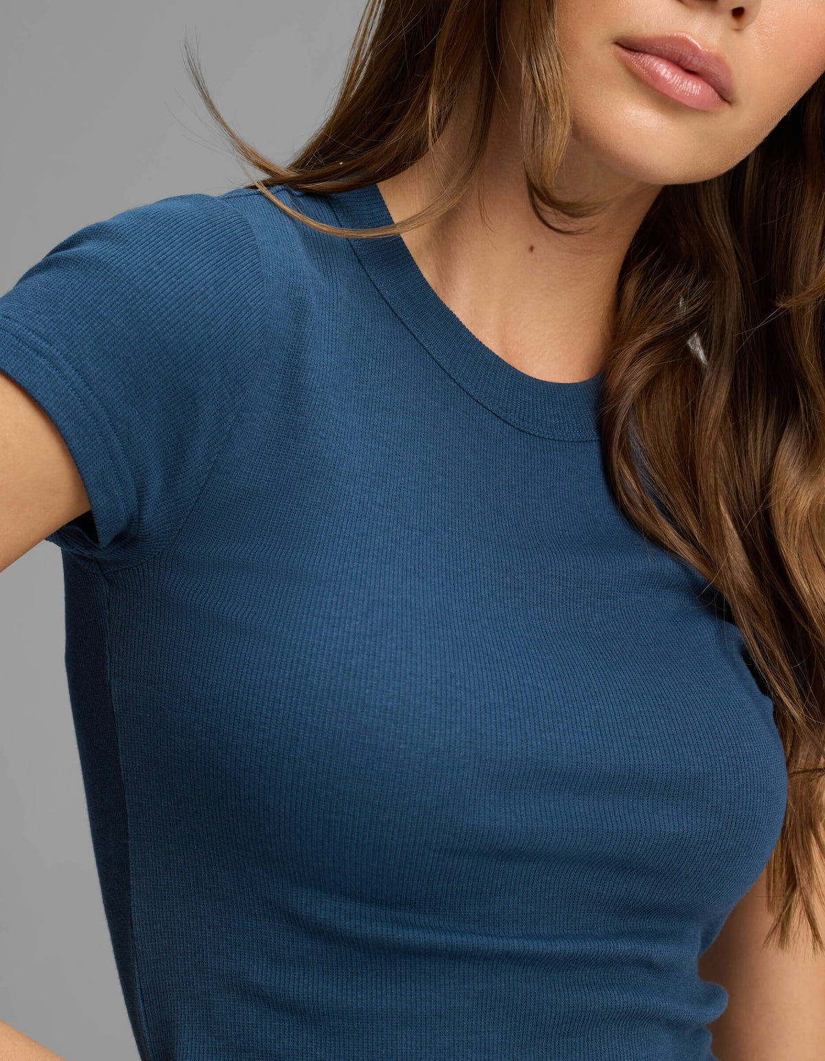 Women's Fine Ribbed Tee - Last Chance