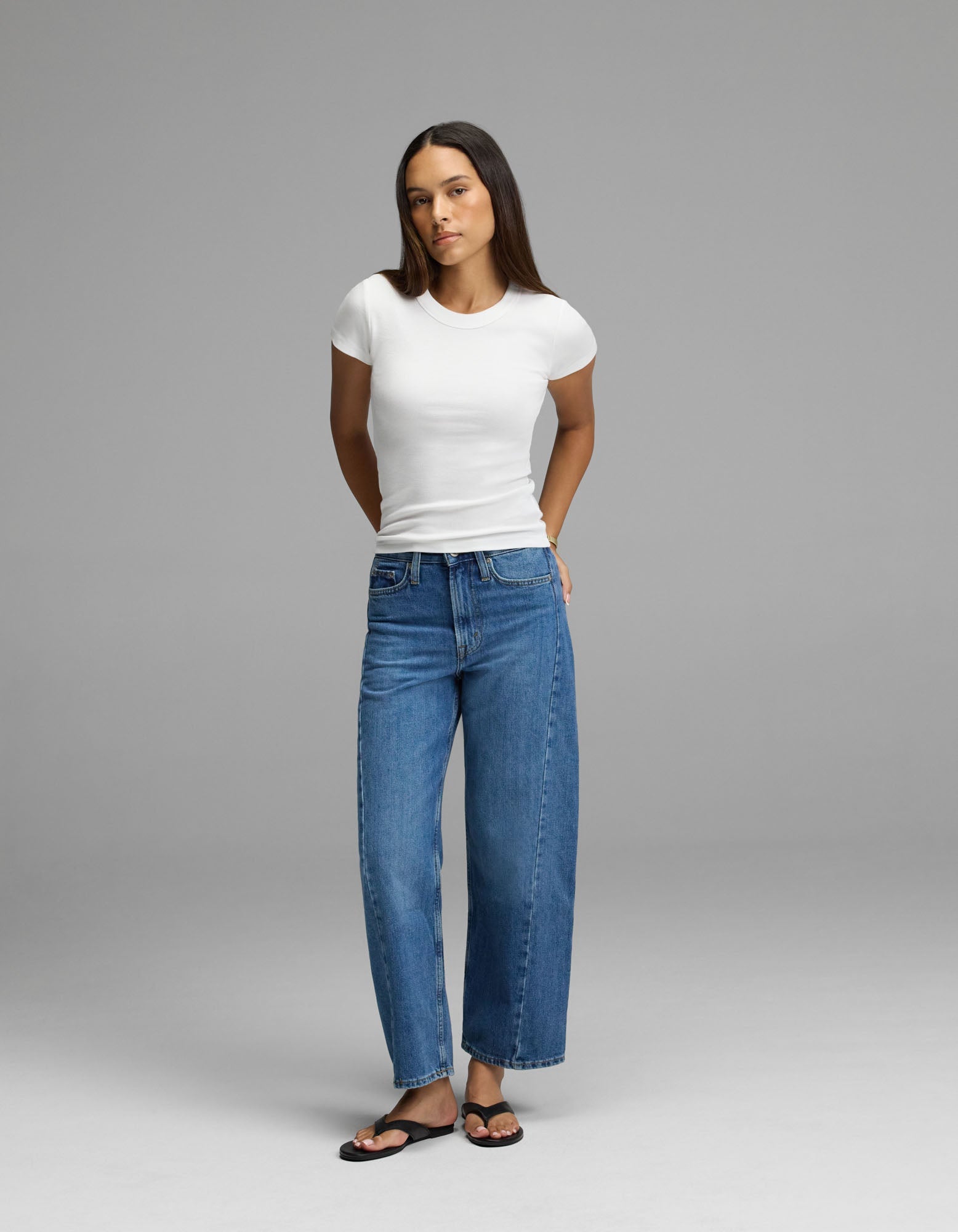 Women's Fine Ribbed Tee - Last Chance